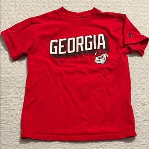 Russell Athletic Kids Red Georgia Tee